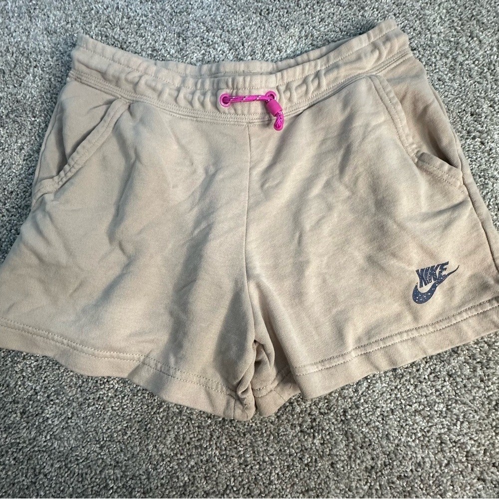 Nike Sportswear Icon Clash Fleece Drawcord Shorts small tan loungewear pockets - Picture 8 of 16
